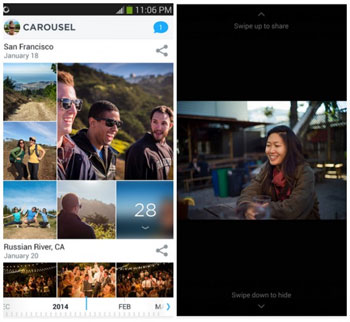 تحميل تطبيق carousel لإدارة الصور لأجهزة الاندرويد والايفون 2014