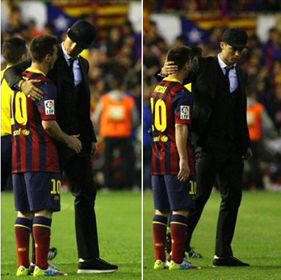 نص حديث رونالدو مع ميسي في كلاسيكو كأس ملك اسبانيا 2014