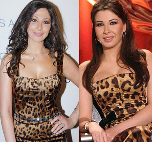 صور النجمات العرب بفساتين متشابهة 2014 ، من الاجمل