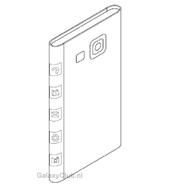 براءة اختراع التصميم المنحني من نصيب سامسونج ، مع جهاز Galaxy Note 4