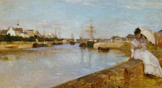 صور لوحة مشهد لميناء لوريان للرسامة بيرت مورسو