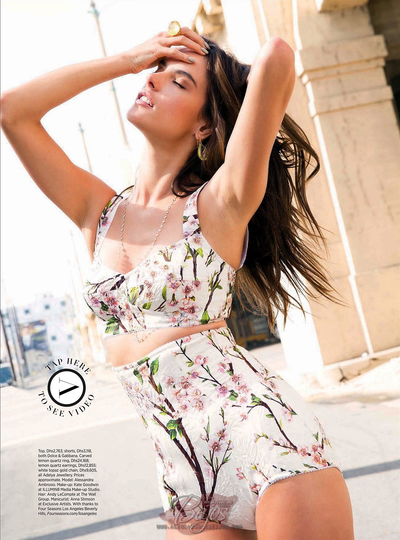 صور أليساندرا أمبروسيو على مجلة هاربر بازار مايو 2014