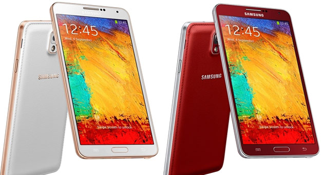 بالصور طرح هاتف Galaxy Note 3 Neo اللون الاحمر والوردى