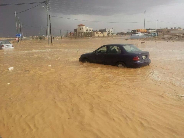 صور تساقط الامطار والسيول في الاردن اليوم الاربعاء 7-5-2014