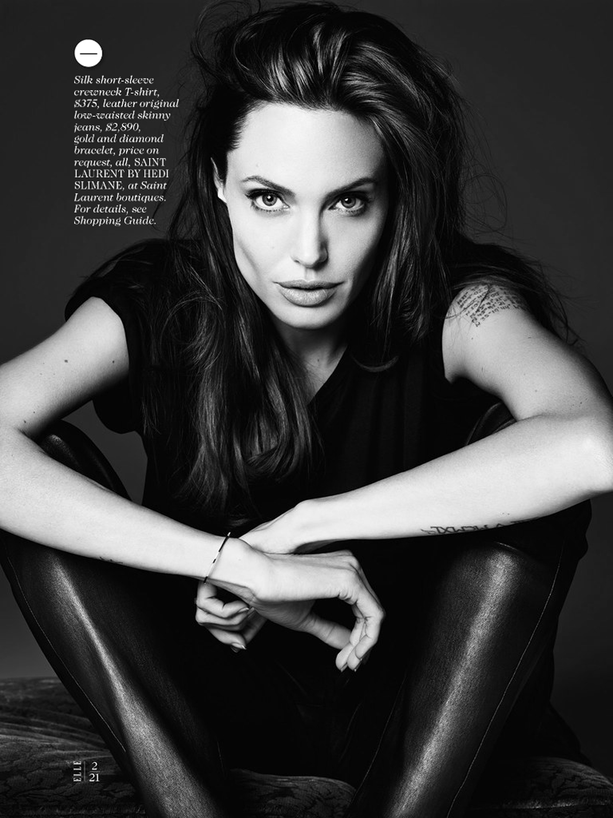 صور انجلينا جولي على مجلة elle الامريكية يونيو 2014