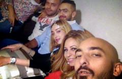 صور تامر حسني مع زوجته بسمة بوسيل في عيد ميلاد ابنته تاليا 2014