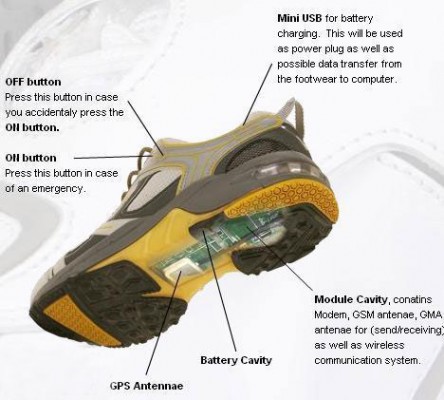 بالصور حذاء جديد بتقنية تحديد المواقع gps