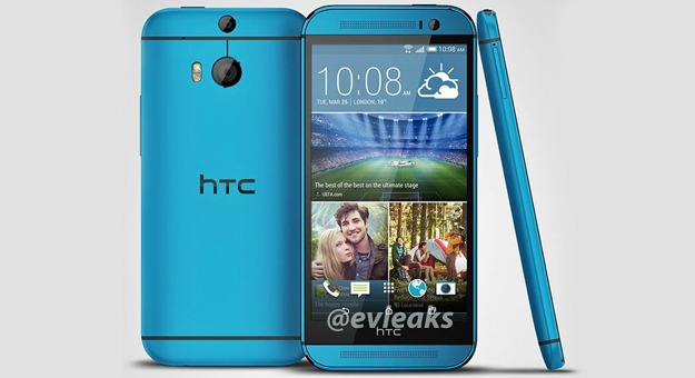 صور هاتف HTC One M8 باللون الأزرق
