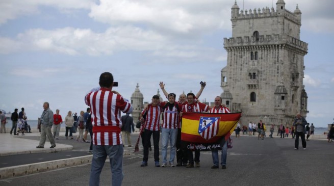 بالصور احتلال جماهيري في لشبونة قبل بداية مباراة نهائي دوري أبطال اوروبا 2014