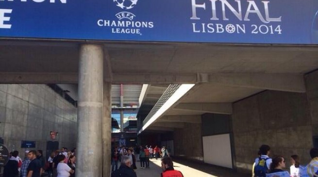 بالصور احتلال جماهيري في لشبونة قبل بداية مباراة نهائي دوري أبطال اوروبا 2014