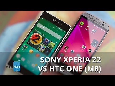 بالفيديو مقارنة بين هاتف Sony Xperia Z2 وهاتف HTC one M8
