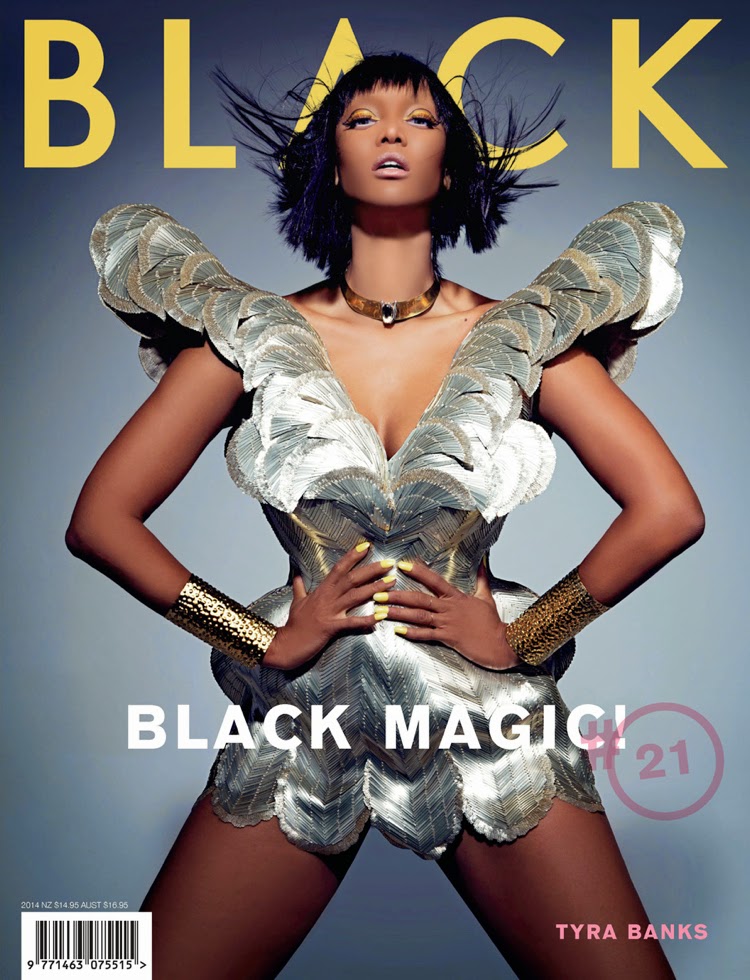 صور تايرا بانكس على مجلة Black يونيو 2014