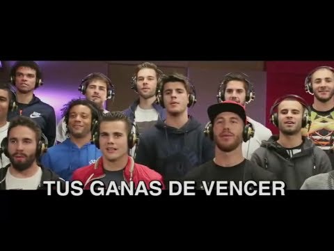بالفيديو اغنية هلا مدريد بصوت لاعبي ونجوم ريال مدريد 2014 Mp3