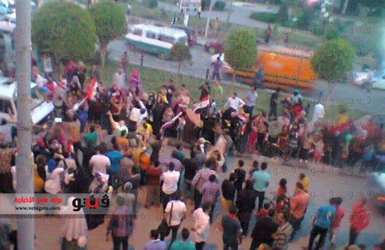 صور احتفال وفرحة المصريين بفوز السيسي في الفيوم 2014