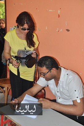 صور سمية الخشاب وهي تشارك في انتخابات مصر 2014 , صور سمية الخشاب 2015
