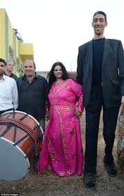 صور حفل زفاف سلطان كوسين أطول رجل في العالم