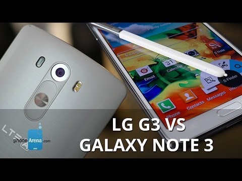 بالفيديو مقارنة بين هاتف LG G3 وسامسونج Galaxy note 3