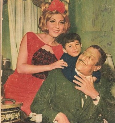 صور نادية الجندى مع زوجها وأولادها , صور عائلة نادية الجندى 2014