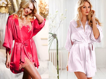 بيجامات ماركة فيكتوريا سيكريت 2014 , ملابس نوم باللون الوردي للبنات 2015