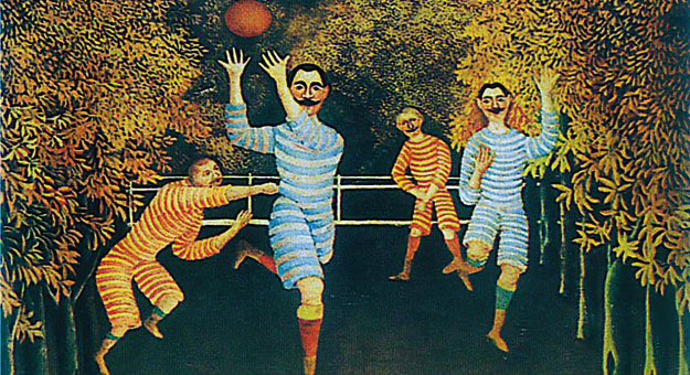 صور لوحة لاعبو كرة القدم للرسام الفرنسى هنرى روسو