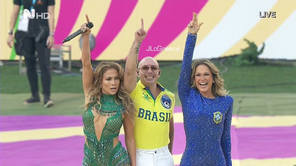 صور جينيفر لوبيز في حفل افتتاح مونديال كأس العالم 2014 بالبرازيل