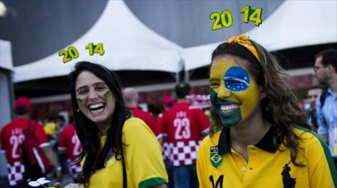 صور بنات البرازيل في كأس العالم 2014 , صور مشجعات البرازيل في كأس العالم 2014 , صور حسناوات وجميلات كأس العالم 2014