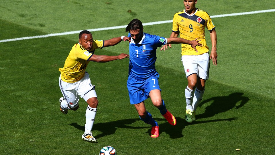 صور مباراة اليونان وكولومبيا في كأس العالم اليوم السبت 14-6-2014
