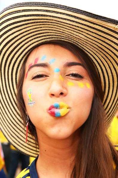 صور بنات كولومبيا في كأس العالم 2014 , صور مشجعات كولومبيا في كأس العالم 2014