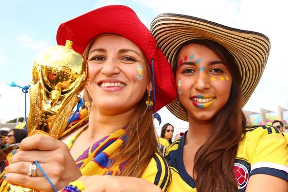 صور بنات كولومبيا في كأس العالم 2014 , صور مشجعات كولومبيا في كأس العالم 2014