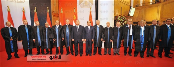 بالفيديو مراسم تنصيب الرئيس عبد الفتاح السيسي فى المحكمة الدستورية 2014