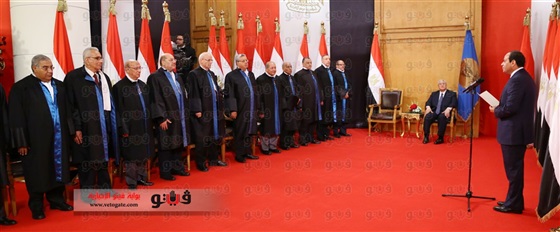 بالفيديو مراسم تنصيب الرئيس عبد الفتاح السيسي فى المحكمة الدستورية 2014