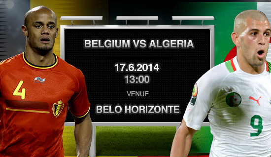 Belgique Vs Algérie Coupe du Monde 2014 au Brésil