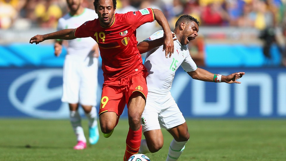 صور مباراة الجزائر وبلجيكا في كأس العالم اليوم الثلاثاء 17-6-2014