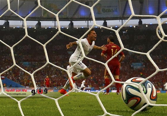 بالفيديو هدف تشيلي الاول , ادواردو فارغاس في مباراة أسبانيا اليوم 18-6-2014