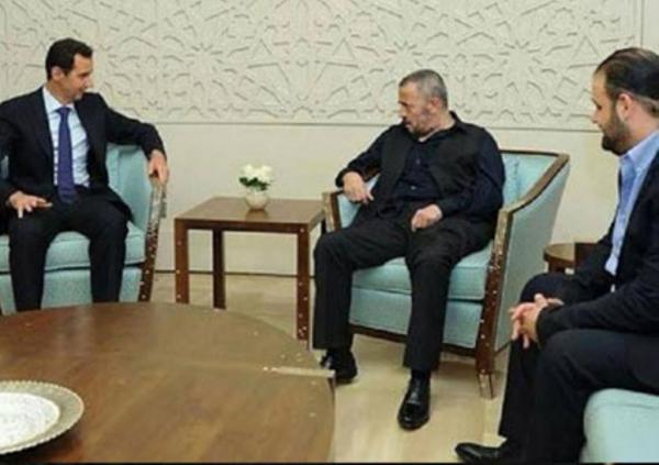 صور جورج وسوف مع الرئيس السوري بشار الأسد 2014