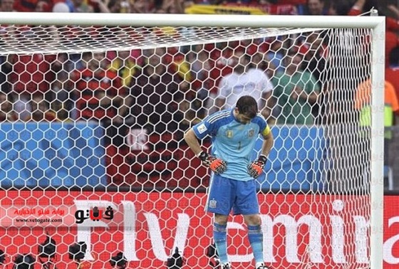 أهداف الشوط الأول من مباراة إسبانيا وتشيلي اليم 18-6-2014