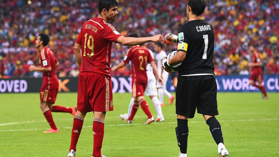 صور مباراة إسبانيا وتشيلي في كأس العالم اليوم 18-6-2014