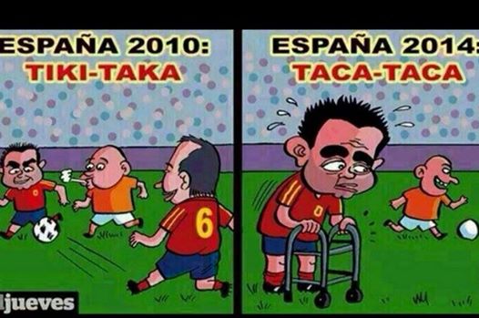 صور مضحكة على خروج اسبانيا من كأس العالم 2014 , صور كوميكس وقفشات عن خسارة اسبانيا في كأس العالم 2014