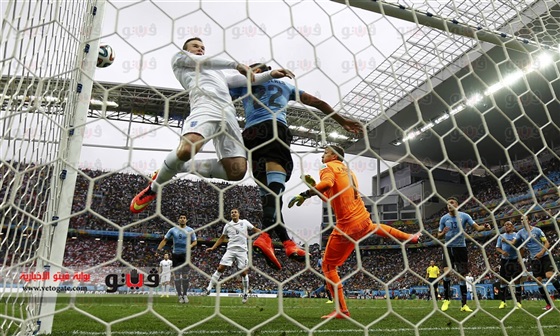 هدف أوروجواي الاول لويس سواريز في مباراة إنجلترا اليوم الخميس 19-6-2014