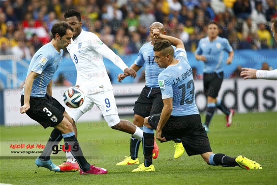 اهداف مباراة أوروجواي وإنجلترا في الشوط الاول 19-6-2014