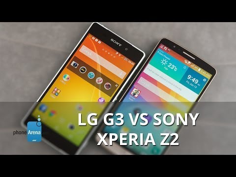 بالفيديو مقارنة بين هاتف LG G3 وSony Xperia Z2