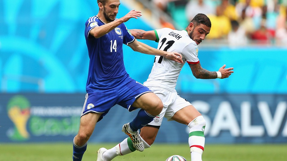 صور مباراة إيران والبوسنة والهرسك في كأس العالم الاربعاء 25-6-2014