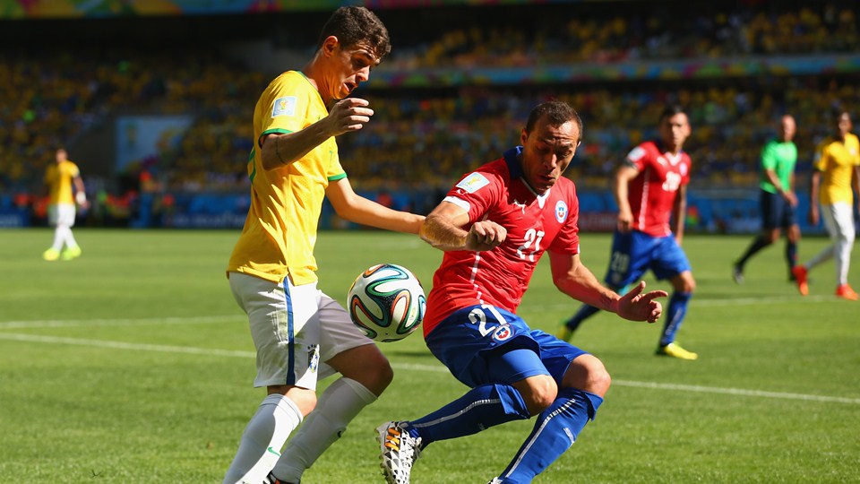 صور مباراة البرازيل وتشيلي في كأس العالم اليوم السبت 28-6-2014