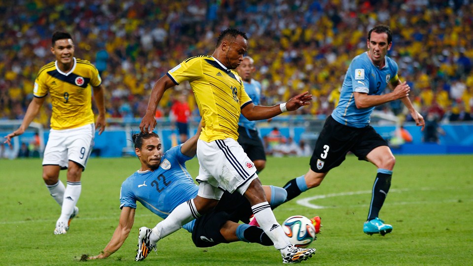 صور مباراة كولومبيا والأوروجواي في كأس العالم اليوم السبت 28-6-2014