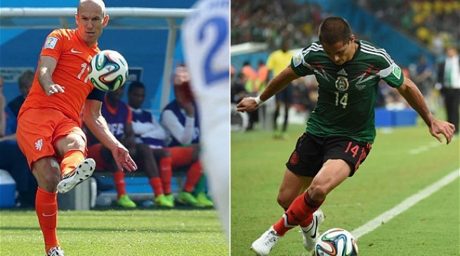 تشكيلة مباراة هولندا والمكسيك في كأس العالم اليوم الاحد 29-6-2014