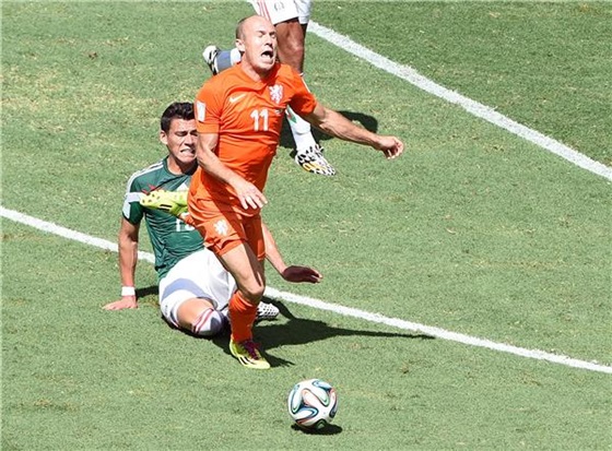 ملخص مباراة هولندا والمكسيك في كأس العالم اليوم 29-6-2014