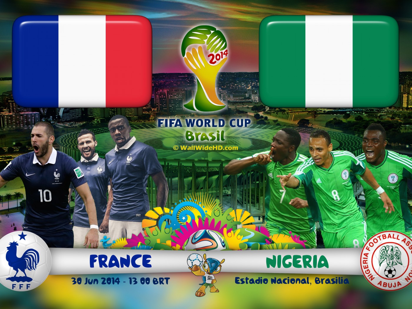 تشكيلة مباراة فرنسا ونيجيريا اليوم الاثنين 30-6-2014