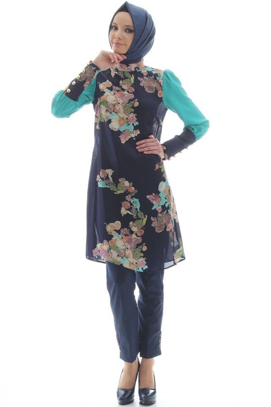صور لفات حجاب تركية على الموضة 2014 , صور لفات حجاب لشهر رمضان 2014