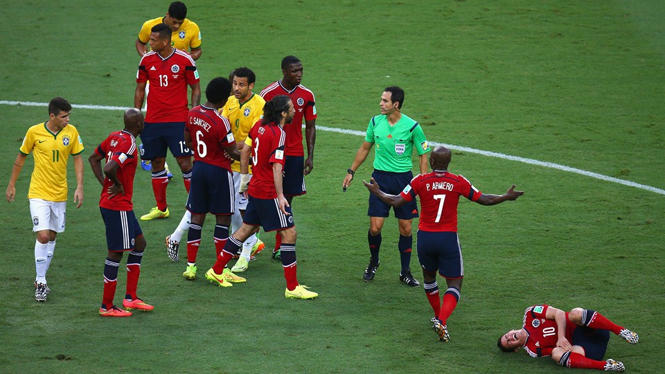 نتيجة واهداف مباراة البرازيل وكولومبيا في كأس العالم اليوم 4-7-2014