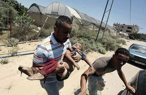 صور الدمار والخراب في غزة في بشهر رمضان 2014